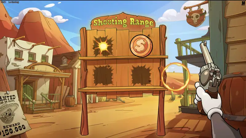 Le Cowboy Shooting Range pick bonus with hidden prizes